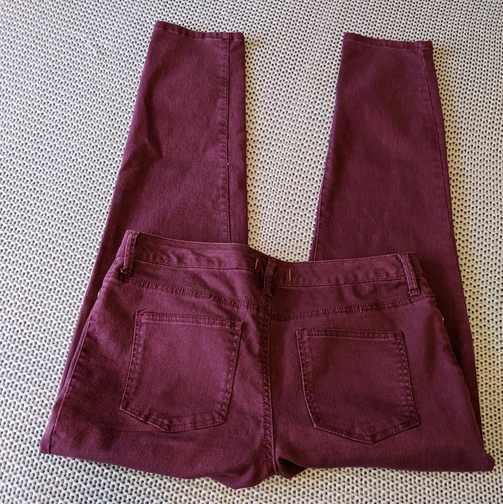 Nine West Vintage America Plum Purple Matchstick Skinny Jeans Sz 12 - Picture 7 of 9